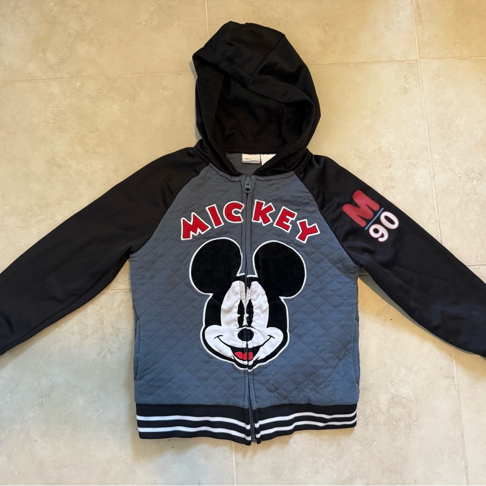 Mickey Mouse Kids Hoodie - Black and Gray